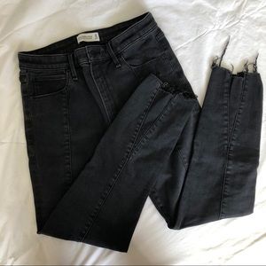 A&F High Rise Super Skinny Ankle Jeans